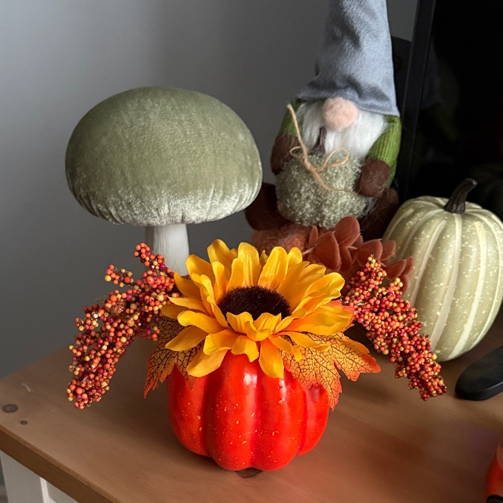 💥Autumn Sunflower Pumpkin Accent